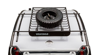 TAB 320 Outback | SUPPORT DE TOIT YAKIMA AVEC PNEU DE RECHANGE